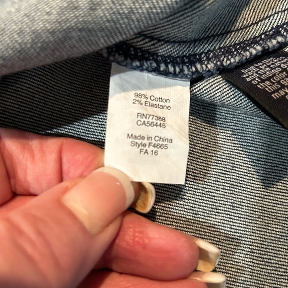 Madewell Denim Zip Front Skirt Size 25 Waist - Picture 6 of 10